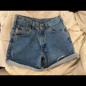 Carhartt cutoff denim shorts 30”